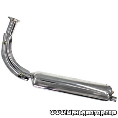 Exhaust pipe for bicycle conversion engine